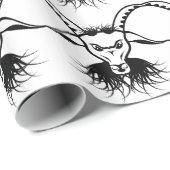 Goat Satan Devil Evil Vector Cadeaupapier (Rol Hoek)