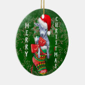 GOAT Schattig Pygmy Goat Baby kerst Keramisch Ornament (Rechts)