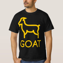 GOAT-shirt - het grootste deel van de tijd