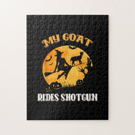 Goat Shotgun Scary Halloween Legpuzzel (Verticaal)