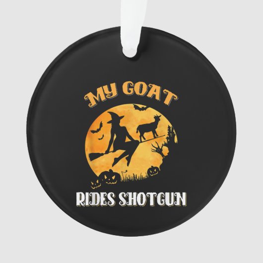 Goat Shotgun Scary Halloween Ornament (voorkant)