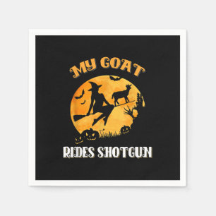 Goat Shotgun Scary Halloween Servet