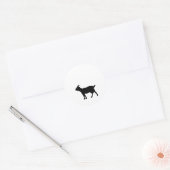 Goat Silhouette Ronde Sticker (Envelop)
