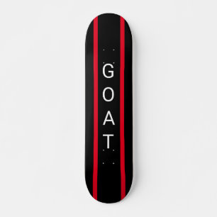 "GOAT"-skateboard, zwart en rood, aanpasbaar Persoonlijk Skateboard