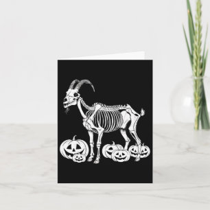 Goat Skeleton Verjaardag Halloween Mannen Vrouwen  Kaart