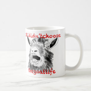 Goat Slogan Funny Screaming Boerderij Animal Art Q Koffiemok
