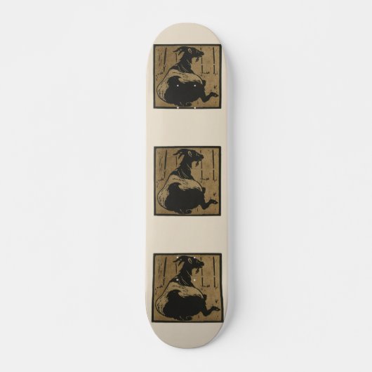 Goat - Square Animals Illustratie Persoonlijk Skateboard (Voorkant)