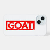 GOAT Stamp iPhone 15 Case (Achterkant horizontaal)