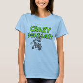Goat T-shirt Crazy Goat Lady 5 (Voorkant)