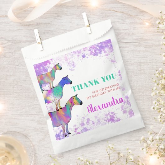 Goat Thake Birthday Party Dank u Bedankzakje (Geknipt)