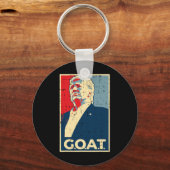 Goat Trump Poster 2024 Sleutelhanger (Voorkant)