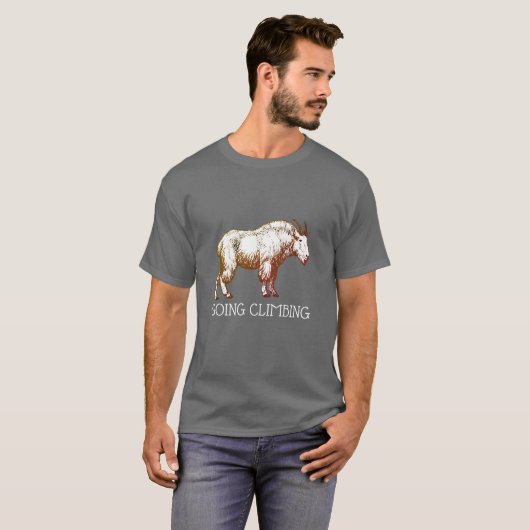 Goat van de bergbeklimming t-shirt (Voorkant volledig)