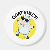 Goat Vibes Funny Animal Pun Magneet (Voorkant)