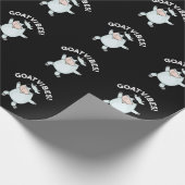 Goat Vibes Funny Good Vibes Animal Pun Dark BG Cadeaupapier (Hoek)
