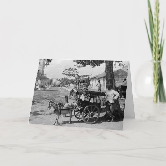 Goat Wagon Peddler, Cuba: 1920 Kaart (Voorkant)