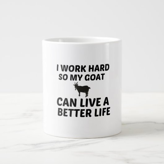 GOAT WERK BETER LEVEN GROTE KOFFIEKOP (Voorkant)