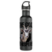 Goat Whisperer Funny Goat Lover voor boer Gif Waterfles (Voorkant)