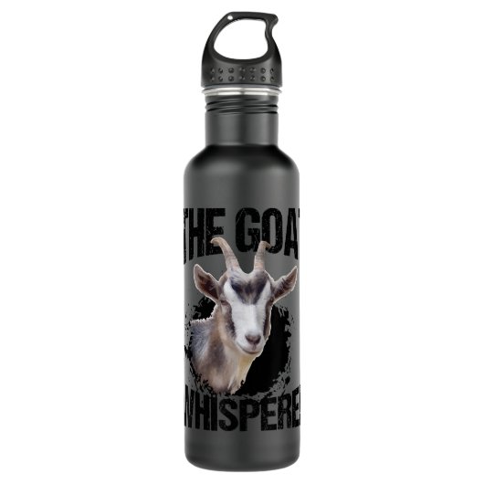 Goat Whisperer Funny Goat Lover voor boer Gif Waterfles (Voorkant)
