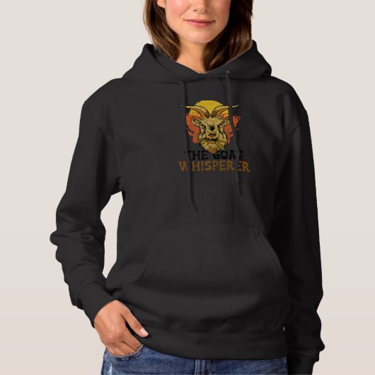 Goat Whisperer Goat Animal Cool Hoodie (Voorkant)