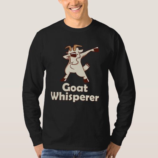 Goat Whisperer & Goats dabbing T-shirt (Voorkant)