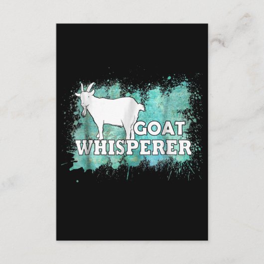 Goat Whisperer Goats Farmer Informatiekaartje (Voorkant)