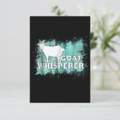 Goat Whisperer Goats Farmer Informatiekaartje (Staand voorkant)