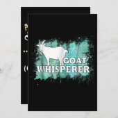 Goat Whisperer Goats Farmer Kaart (Voorkant / Achterkant)