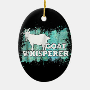 Goat Whisperer Goats Farmer Keramisch Ornament