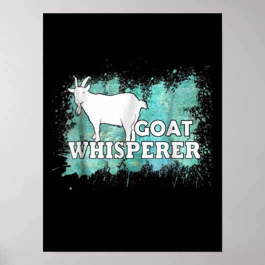 Goat Whisperer Goats Farmer Poster (Voorkant)
