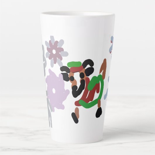 Goat winter  latte mok (Voorkant)