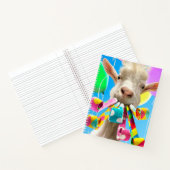 Goat with Party Blowers Notitieboek (Binnen)