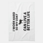 GOAT WORK BETTER LIFE THEEDOEK (Verticaal)