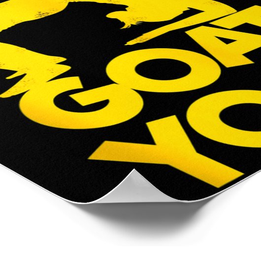 Goat Yoga Namaste Om Ying Yang Balance Yoga New Ma Poster (Hoek)