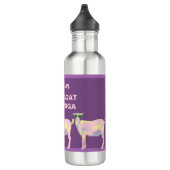 Goat Yoga Pastels Funny gepersonaliseerd met naam Waterfles (Rechts)
