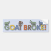 GOATBROKEBLUE.ai Bumpersticker (Voorkant)