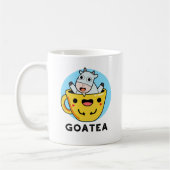 Goatea Funny Goat Tea Pun Koffiemok (Links)