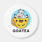 Goatea Funny Goat Tea Pun Magneet (Voorkant)