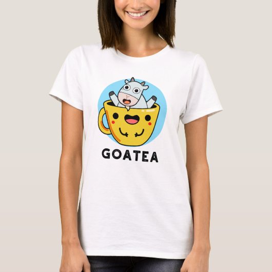 Goatea Funny Goat Tea Pun T-shirt (Voorkant)