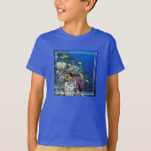 Goatfish Swarm Around Small Coral T-shirt (Voorkant)