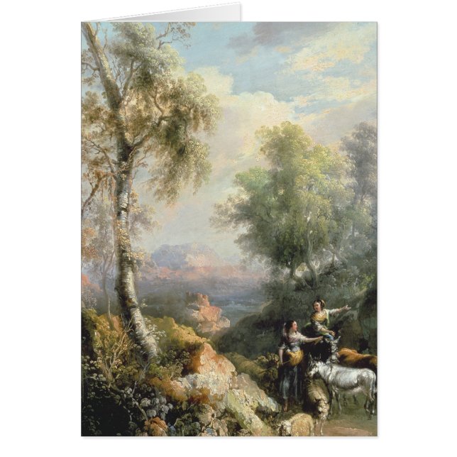 Goatherds in bergachtig Spaans landschap (Voorkant)