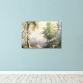 Goatherds in bergachtig Spaans landschap Canvas Afdruk (Insitu (Houten vloer))