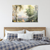 Goatherds in bergachtig Spaans landschap Canvas Afdruk (Insitu (Slaapkamer))