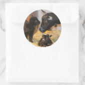 Goaties Ronde Sticker (Tas)