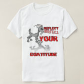 Goatitude Funny Attitude Gezegde T-shirt (Design voorkant)