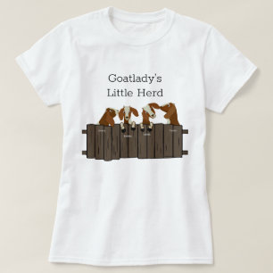 Goatladys Little Goat Herd 4 Goats T-shirt