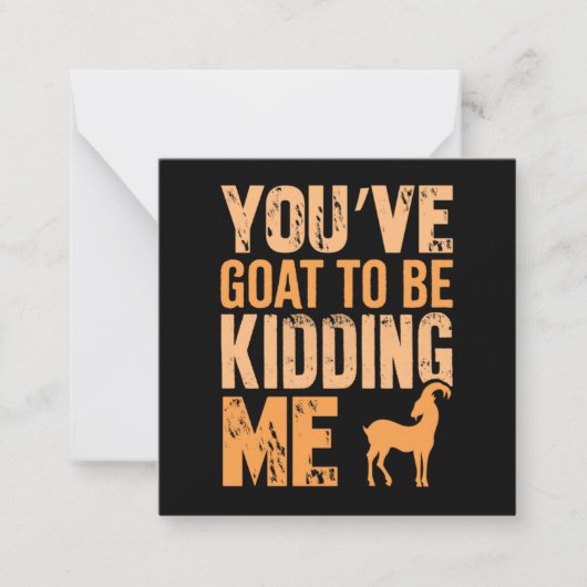 Goatlife Notitiekaartje (Voorkant)