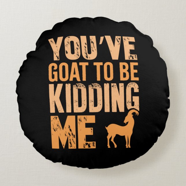 Goatlife Rond Kussen (Voorkant)