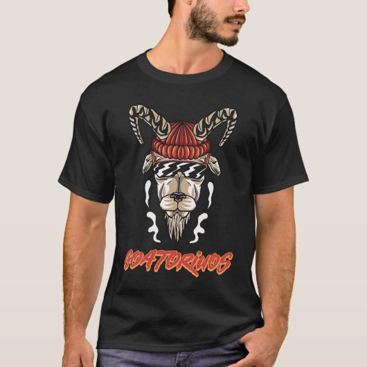 Goatorious Horn Animal Music Gangsta Rap T-shirt (Voorkant)