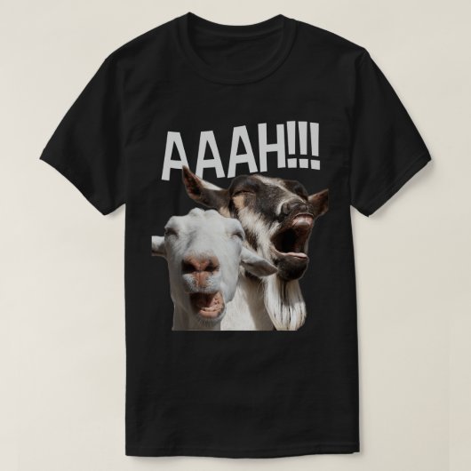 Goats AAAAH!!! Funny Crazy Goat Lover Pri T-shirt (Design voorkant)