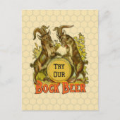 Goats Bock Beer Adverteren Briefkaart (Voorkant)